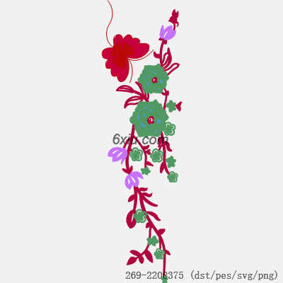 svg矢量绣花图下载