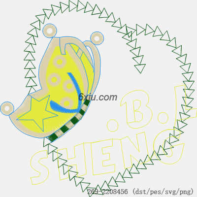 svg矢量绣花图下载
