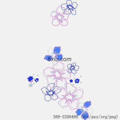 svg矢量绣花图下载