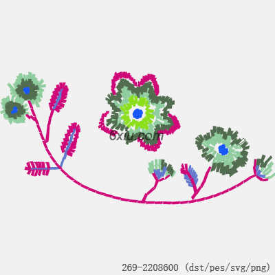 svg矢量绣花图下载