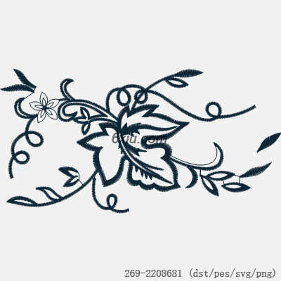 svg矢量绣花图下载