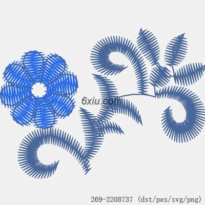 svg矢量绣花图下载