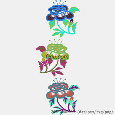 svg矢量绣花图下载
