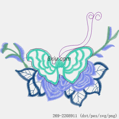 svg矢量绣花图下载