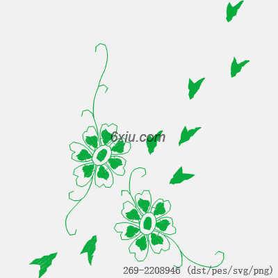 svg矢量绣花图下载