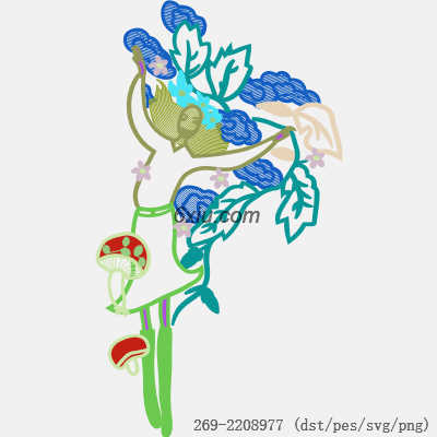 svg矢量绣花图下载