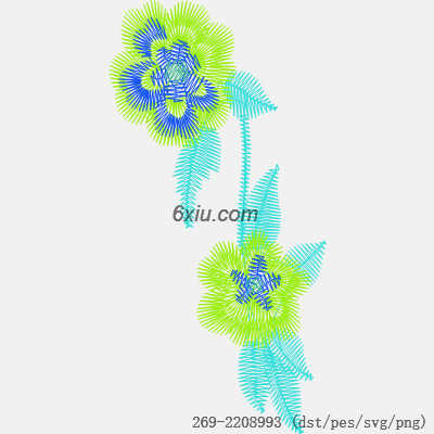 svg矢量绣花图下载