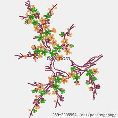 svg矢量绣花图下载