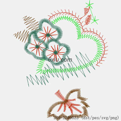 svg矢量绣花图下载