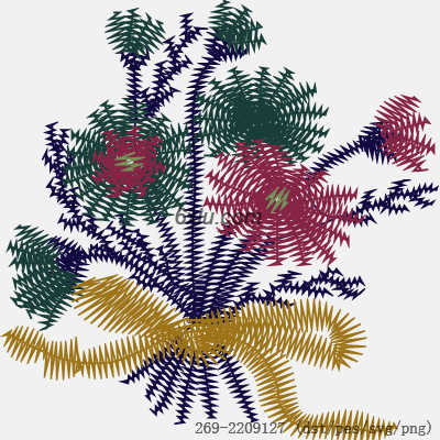 svg矢量绣花图下载