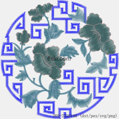 svg矢量绣花图下载