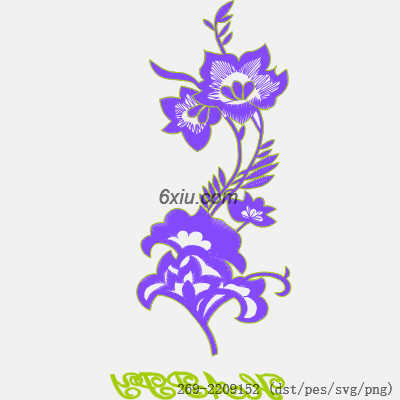 svg矢量绣花图下载