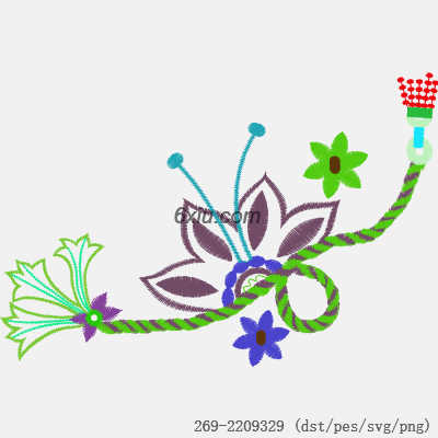 svg矢量绣花图下载
