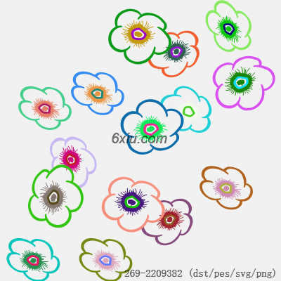 svg矢量绣花图下载