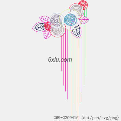 svg矢量绣花图下载