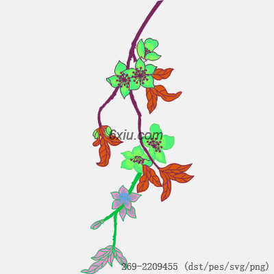 svg矢量绣花图下载