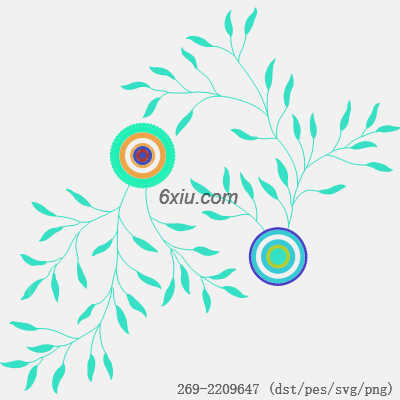 svg矢量绣花图下载