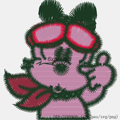 svg矢量绣花图下载