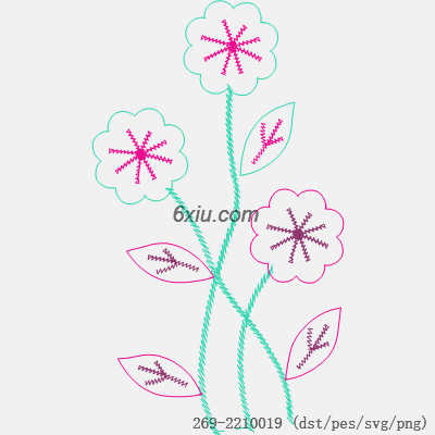 svg矢量绣花图下载