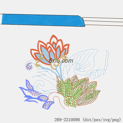 svg矢量绣花图下载