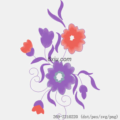 svg矢量绣花图下载