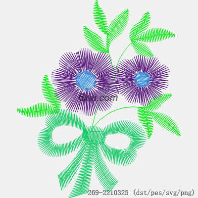 svg矢量绣花图下载