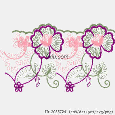 svg矢量绣花图下载