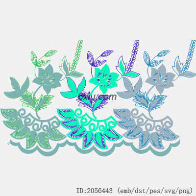 svg矢量绣花图下载