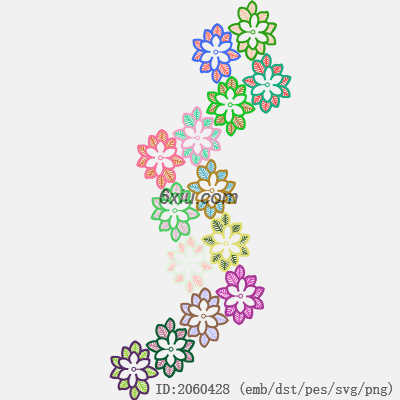 svg矢量绣花图下载