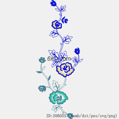 svg矢量绣花图下载