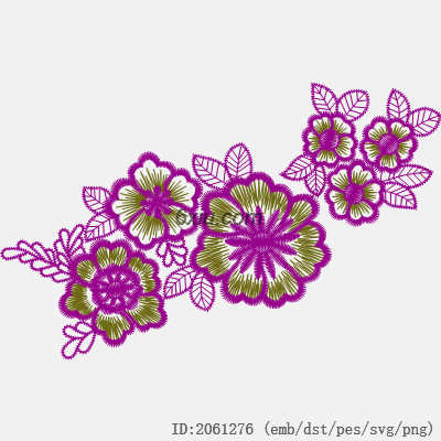 svg矢量绣花图下载