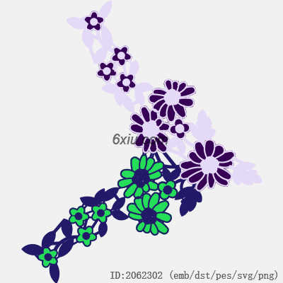 svg矢量绣花图下载