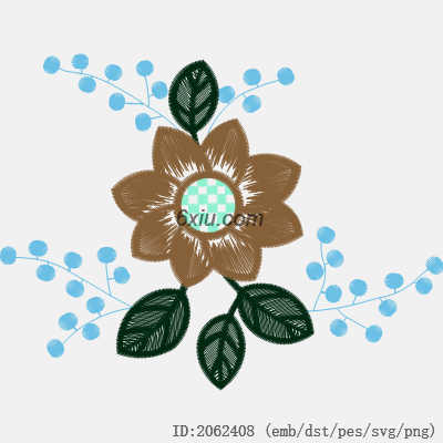 svg矢量绣花图下载