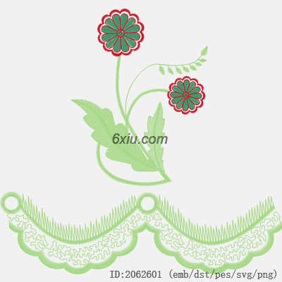 svg矢量绣花图下载