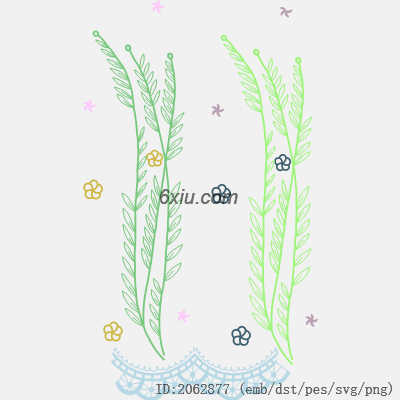 svg矢量绣花图下载