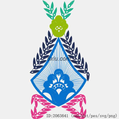 svg矢量绣花图下载
