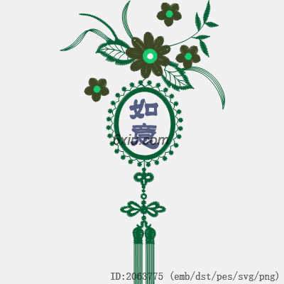 svg矢量绣花图下载