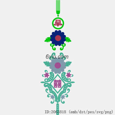 svg矢量绣花图下载