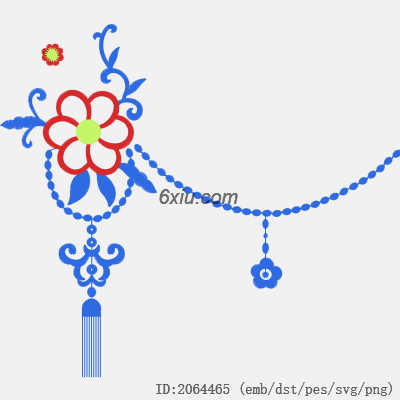 svg矢量绣花图下载