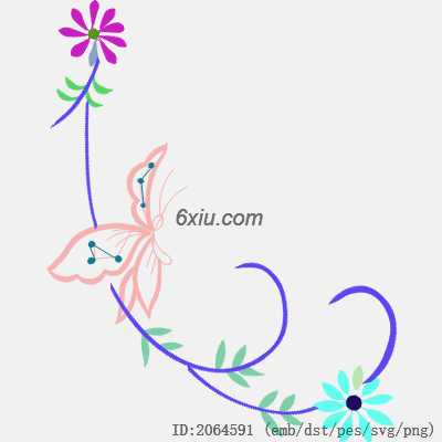 svg矢量绣花图下载
