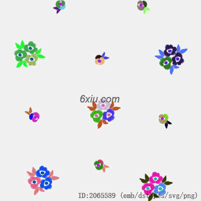 svg矢量绣花图下载