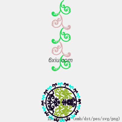 svg矢量绣花图下载