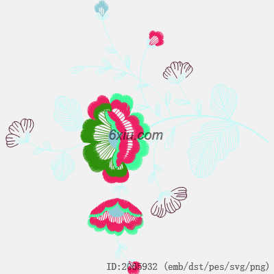 svg矢量绣花图下载