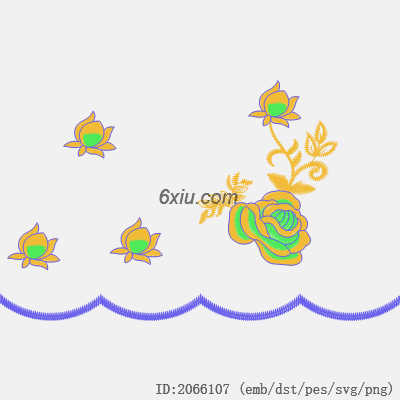 svg矢量绣花图下载