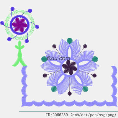 svg矢量绣花图下载