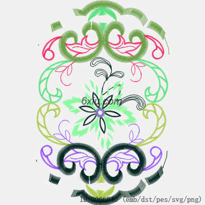 svg矢量绣花图下载