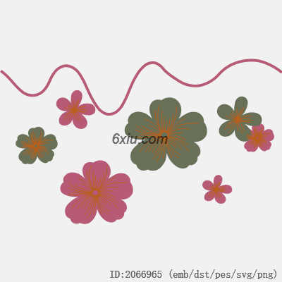 svg矢量绣花图下载