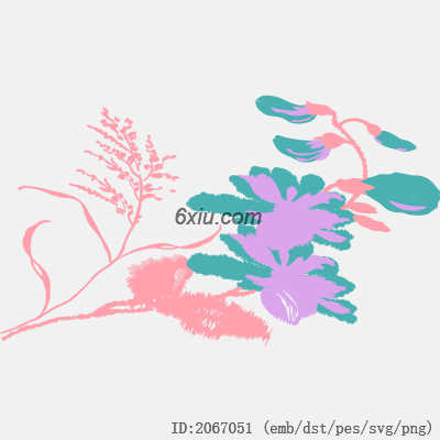 svg矢量绣花图下载