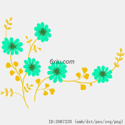 svg矢量绣花图下载