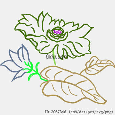 svg矢量绣花图下载